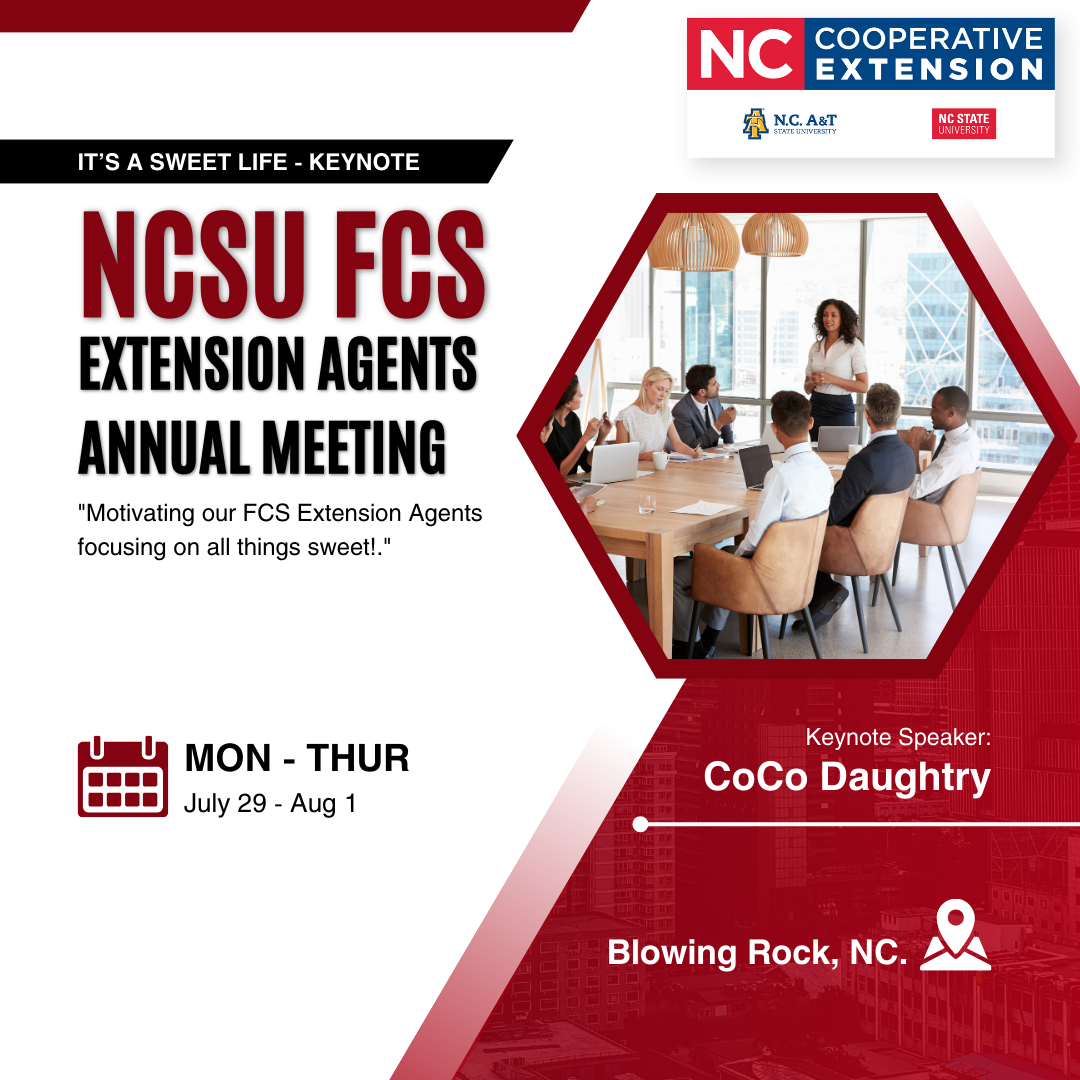 NCSU Extension FCS Conference North Carolina Sweetpotatoes